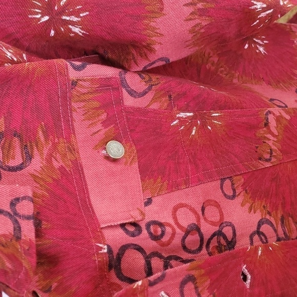 French Laundry Awesome Designed Long Sleeve Collared Pocketed Sz. L Jacket - Picture 5 of 11